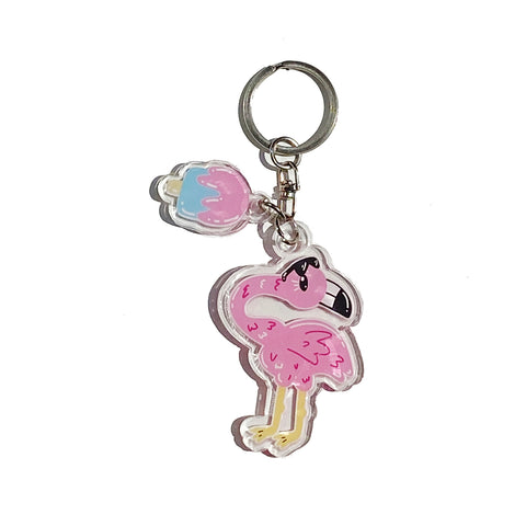 TAUTI PLAY KEYCHAIN FLAMINGO 1