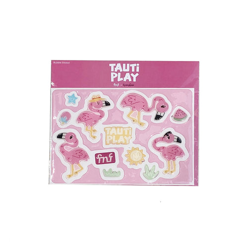 TAUTI PLAY STICKER BUBBLE FLAMINGO