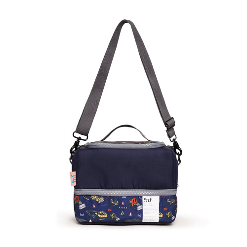 WOODY LUNCH BAG TAUTI PLAY TRUCK NAVY